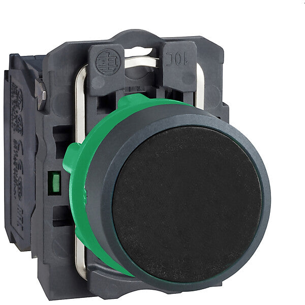 Schneider Electric Drucktaster flach, sw, 1S XB5AA21